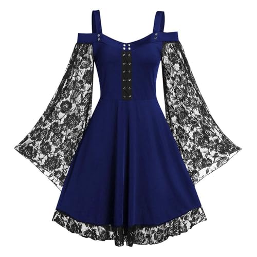 MJGkhiy Mittelalterliches Kleid Damen Volkskostüm Vintage Viktorianisches Kleid Kurz Halloween Renaissance Gothic Kostüm Prinzessin Steampunk Kleid Karneval Party Kleidung Cosplay Viking Zeremonie MJGkhiy Mittelalterliches Kleid Damen Volkskostüm Vintage Viktorianisches Kleid Kurz Halloween Renaissance Gothic Kostüm Prinzessin Steampunk Kleid Karneval Party Kleidung Cosplay Viking Zeremonie von MJGkhiy