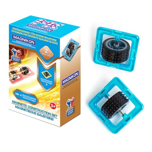 MAGNIKON Räder für Magnetische Bausteine, Magnetic Tiles, Montessori Magnetbausteine, ideal als Konstruktionsspielzeug zur Förderung von Kreativität und Motorik, Spielzeug für Kinder ab 3 Jahre MAGNIKON Räder für Magnetische Bausteine, Magnetic Tiles, Montessori Magnetbausteine, ideal als Konstruktionsspielzeug zur Förderung von Kreativität und Motorik, Spielzeug für Kinder ab 3 Jahre von MK MAGNIKON