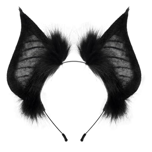 MKEMQXBEP 1PC Fledermaus Ohren Stirnband Cosplay Headwear for Frauen Festliche Kostüme Tanz Maskerade Party MKEMQXBEP 1PC Fledermaus Ohren Stirnband Cosplay Headwear for Frauen Festliche Kostüme Tanz Maskerade Party von MKEMQXBEP