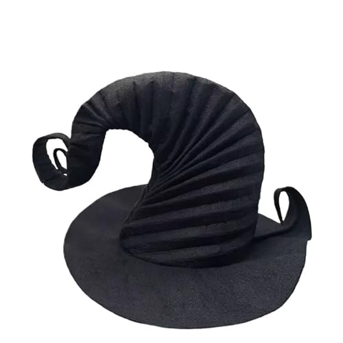 MKEMQXBEP Hexenhut mit Dekor Rüschenrand Urlaub Cosplay Kopfbedeckung MKEMQXBEP Hexenhut mit Dekor Rüschenrand Urlaub Cosplay Kopfbedeckung von MKEMQXBEP