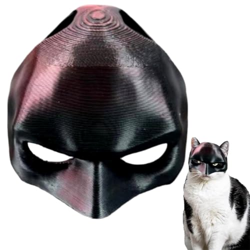 MKKZLPN Batcat-Maske - Lustige schwarze Fledermausmaske für Katzen, Haustierkostüm für Halloween oder den täglichen Spaß von MKKZLPN