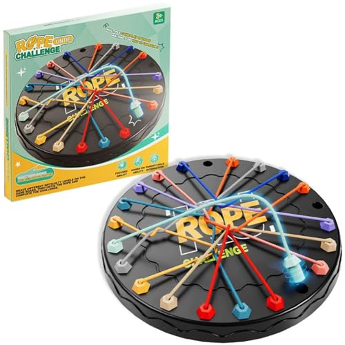 MKKZLPN Brettspiel Puzzle Strategie Spiel Seil Entschlüsselung Spiel Logik Training Kinder Erwachsene Familie Sammeln Interaktives Brettspiel von MKKZLPN