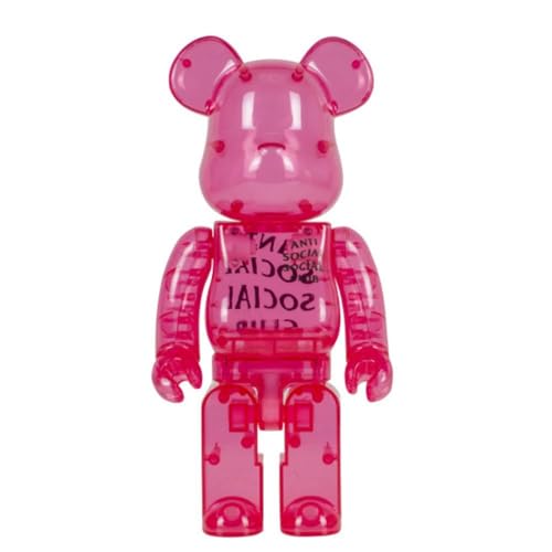 MKOLKGNE Candy Red Be@rbrick 400% Violent Bear Bausteine ​​Bär Modepuppe Zubehör Geschenk Spielzeug 28 cm/11 Zoll von MKOLKGNE