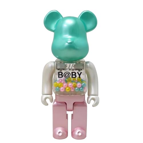 MKOLKGNE Pearl Qianqiu Handmade Collection Toys, Be@rbrick 400% Violent Bear Bausteine ​​Bärenpuppenmodell 28 cm/11 Zoll von MKOLKGNE