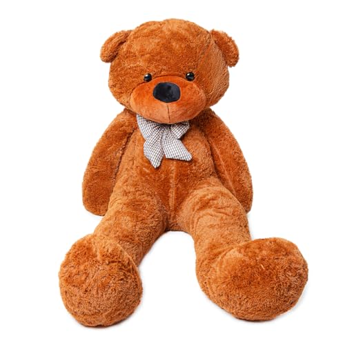 MAKOSAS Teddybär Kuschelig Plüschbär Weiches Spielzeug für Kinder (Braun, 120cm) von MKS