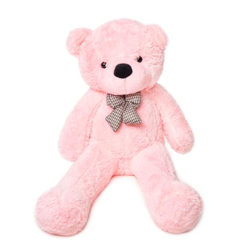 MAKOSAS Teddybär Kuschelig Plüschbär Weiches Spielzeug für Kinder (Rosa, 120cm) von MKS