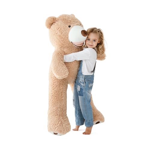 MKS. Riesen Teddybär XXL Kuschelbär 100 cm groß Plüschbär - Original Teddy Bär Braun (100 cm) von MKS.