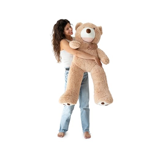 MKS. Riesen Teddybär XXL Kuschelbär 130cm groß Plüschbär - Original Teddy Bär Braun (130 cm) von MKS.