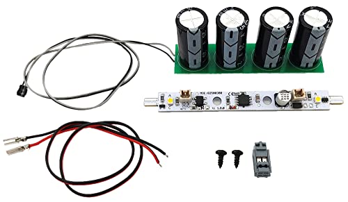 ML-Train Beleuchtungs-Set für Kurze Wagen mit LED-Lichtleiste analog/digital - Für die Innenbeleuchtung in Personenwagen und Gebäuden - Gartenbahn Spur G Zubehör von ML-Train