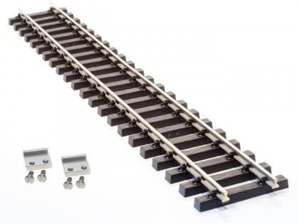 ML-Train Gleis gerade/gebogen vernickelt mit Schraubverbindern Modell-Eisenbahn - Spur G Gartenbahn (Gleis gerade 60 cm) von ML-Train