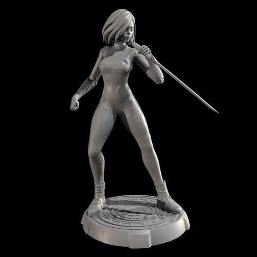 MLCYYJS 1/24 Sci-Fi Agent Woman Soldier Resin Soldier Model Kit Unbemalt und unmontiert Figur Resin Model Kit // x9D7L2 von MLCYYJS