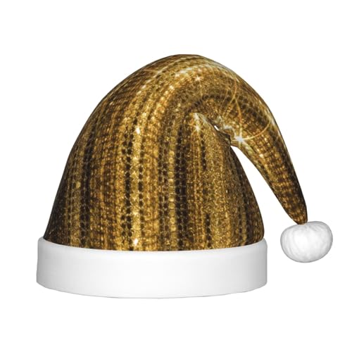 MLTRFGJ Goldene Pailletten-Weihnachtsmütze für Kinder, geeignet für Urlaub und Party-Dekoration MLTRFGJ Goldene Pailletten-Weihnachtsmütze für Kinder, geeignet für Urlaub und Party-Dekoration von MLTRFGJ