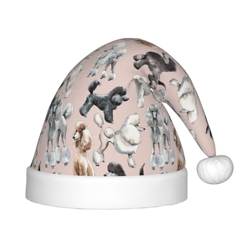 MLTRFGJ Weihnachtsmütze für Kinder, Motiv: Oodles Of Pudel, bedruckt, geeignet für Urlaub und Party-Dekoration MLTRFGJ Weihnachtsmütze für Kinder, Motiv: Oodles Of Pudel, bedruckt, geeignet für Urlaub und Party-Dekoration von MLTRFGJ