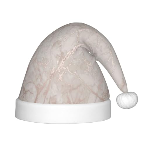 MLTRFGJ Weihnachtsmütze für Kinder, rotgoldener Marmor-Druck, geeignet für Urlaub und Party-Dekoration MLTRFGJ Weihnachtsmütze für Kinder, rotgoldener Marmor-Druck, geeignet für Urlaub und Party-Dekoration von MLTRFGJ