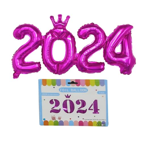 Folien Zahlenballon 2024 Und Auffällige Neujahrsdekoration Für Neujahrsfeiern 2024 Festival Partyzubehör Zahlenballon von MLWSKERTY