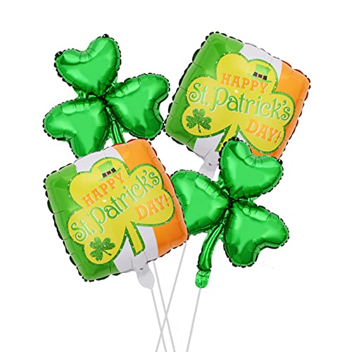 Irish Green Shamrock Balloons St. Patricks Folienballons Bier Weingläser Luftballons Party Gunst Für Karneval von MLWSKERTY