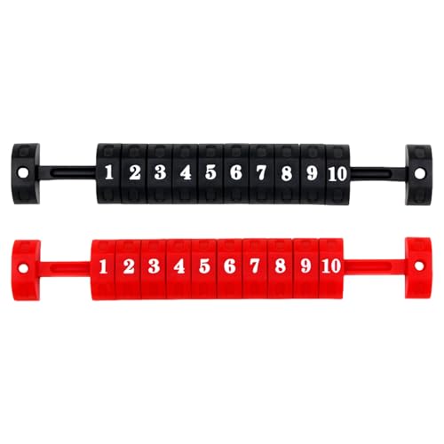 MLWSKERTY 2pcs 10 Zahlen Scoring Score Counter Indicators Tabelle Fußball Zählerbewertungsküster Für Standard Foosball Tabelle von MLWSKERTY