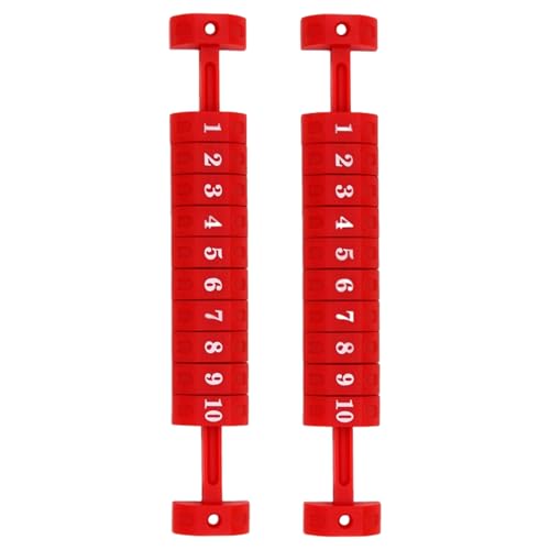 MLWSKERTY 2pcs 10 Zahlen Scoring Score Counter Indicators Tabelle Fußball Zählerbewertungsküster Für Standard Foosball Tabelle von MLWSKERTY