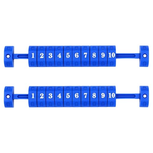 MLWSKERTY 2pcs 10 Zahlen Scoring Score Counter Indicators Tabelle Fußball Zählerbewertungsküster Für Standard Foosball Tabelle von MLWSKERTY