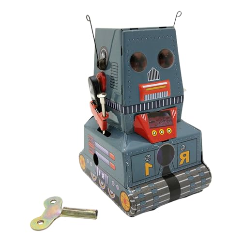 MLWSKERTY 4 Zoll Mechanical Roboter Spring Spielzeug Windup Spielzeug Für Themenpartydekoration Retro Kreative Geschenke Für Sammler von MLWSKERTY