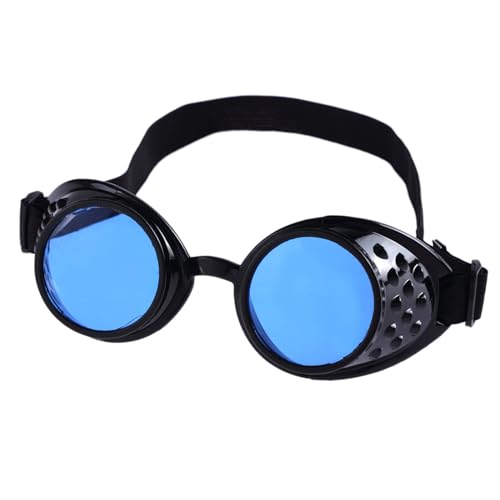 MLWSKERTY Cybers Goths Cosplays Sonnenbrillen Vintaeg Steampunk Schutzbrille Halloween Gesichtsmaske Mit Elastischen Gürtelgeschenken von MLWSKERTY