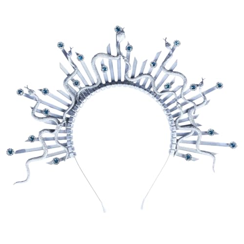 MLWSKERTY Eleganter Gothic-Schlangen-Kopfschmuck, Cosplay-Stirnband, Party-Kopfbedeckung für künstlerische Künstler und Mode-Enthusiasten MLWSKERTY Eleganter Gothic-Schlangen-Kopfschmuck, Cosplay-Stirnband, Party-Kopfbedeckung für künstlerische Künstler und Mode-Enthusiasten von MLWSKERTY