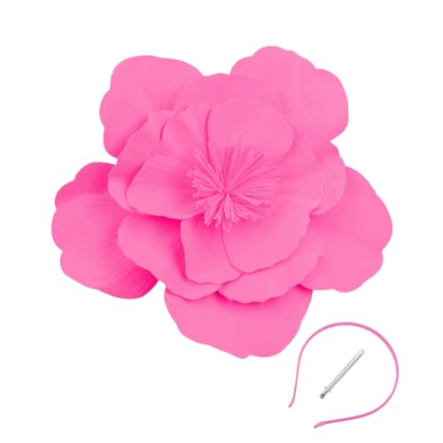 MLWSKERTY Fascinator-Hut mit großer Blume für Damen, Cosplay, Haarteil, Party, Blumenhut, Fascinator, Hut, Kopfbedeckung für Hochzeitsfeiern MLWSKERTY Fascinator-Hut mit großer Blume für Damen, Cosplay, Haarteil, Party, Blumenhut, Fascinator, Hut, Kopfbedeckung für Hochzeitsfeiern von MLWSKERTY