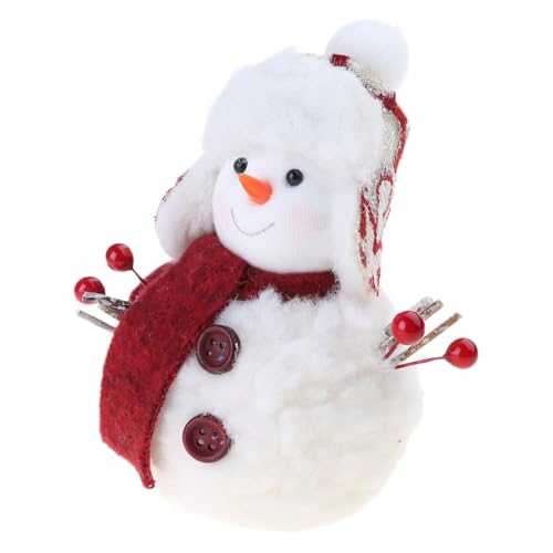 MLWSKERTY Festival Schneemann Plüsch Puppen Mit Schal Und Weihnachten Cartoon Stofftier Figur Ornament Für Urlaub Party Dekore von MLWSKERTY