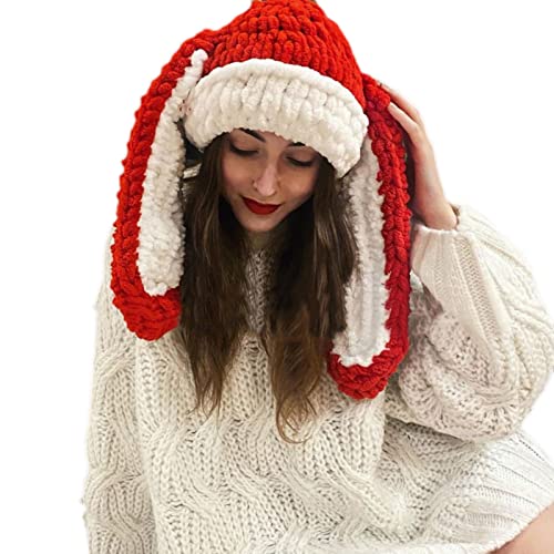 MLWSKERTY Gestrickte Frauen Winter Woolen Kappe Nette Cosplay Kostüm Für Teenager Erwachsene Größe Dame Kopfschmuck von MLWSKERTY