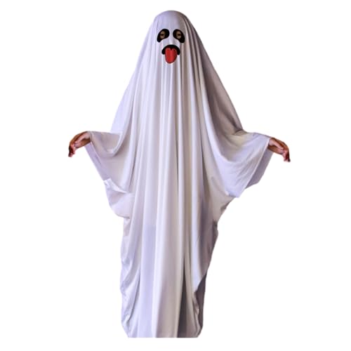 MLWSKERTY Halloween Kostüm Weißer Umhang Halloween Cosplay Rollenspiel Kostüm Party Outfits von MLWSKERTY