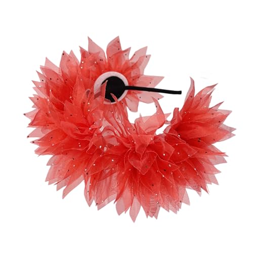 MLWSKERTY Mardi Gras Hairband Halloween Stirnbandkopfschmuck Für Maskerade Make Up Für Party Maskerade Roaring Flapper Cosplay von MLWSKERTY