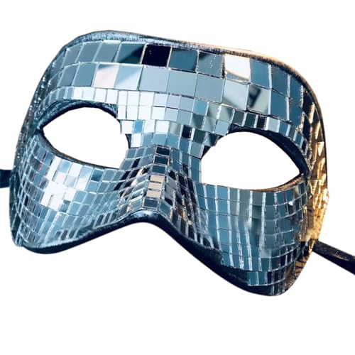 MLWSKERTY Maskerade Bright Silver Halloween MariGrass Party Nachtclub Queen Eye von MLWSKERTY