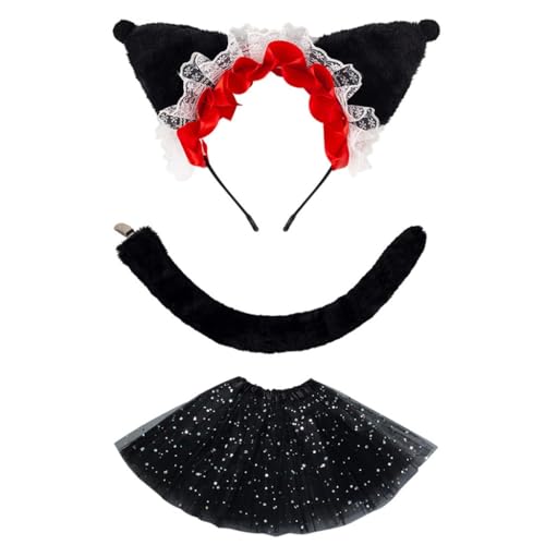 MLWSKERTY Plüsch-Stirnband mit niedlichem Katzen-Design, tolle Kopfbedeckung für tägliche Outfits, Party-Accessoires oder Foto-Requisiten MLWSKERTY Plüsch-Stirnband mit niedlichem Katzen-Design, tolle Kopfbedeckung für tägliche Outfits, Party-Accessoires oder Foto-Requisiten von MLWSKERTY