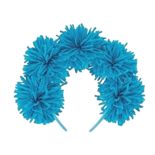 MLWSKERTY Schönes Pelziges Pompoms Stirnband Für Halloween Requisiten Geburtstagsparty Kopfbedeckung Karnevals Requisiten Hairhoop Paraden Zubehör von MLWSKERTY