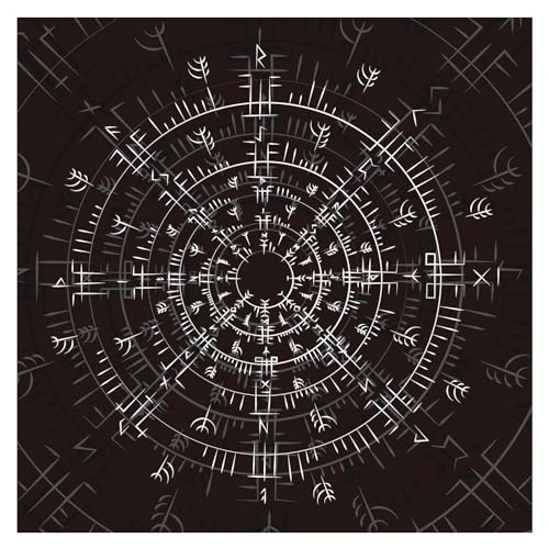 MLWSKERTY Tarot Tischdecke Wahrsagerei Tischdecke Astrologie Orakel Brettspielmatte Quadratische Tischdecke von MLWSKERTY