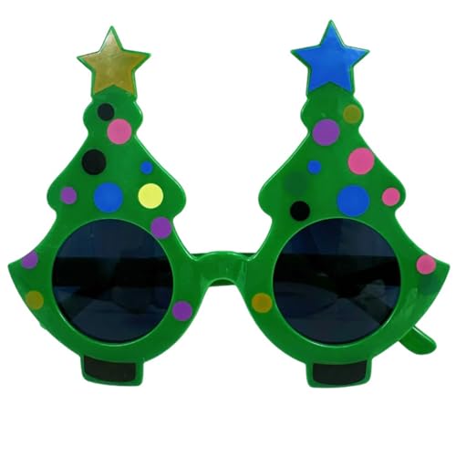 MLWSKERTY Weihnachtsfeier Neuheit Brille Rahmen Mit Festival Weihnachtsmann Mit Bart Designs Cartoon Brille Feiertagsfoto Requisiten von MLWSKERTY