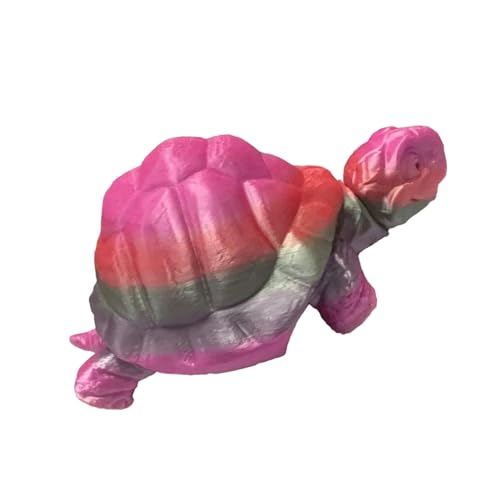 MLqkpwy 3D-gedruckte Schildkröte flexibel, 3D-gedrucktes Schildkrötenspielzeug, Interaktive Fidget Muti-Joint-Schildkröte, Sinneserlebnis mit beweglicher Sammelfigur, Osterkörbchenfüller und kreativem von MLqkpwy