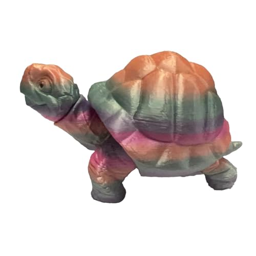 MLqkpwy 3D-gedrucktes Schildkröten-Fidget-Spielzeug,3D-gedruckte Schildkröte, Interaktive Fidget Muti-Joint-Schildkröte, Sinneserlebnis mit beweglicher Sammelfigur, Osterkörbchenfüller und kreativem von MLqkpwy