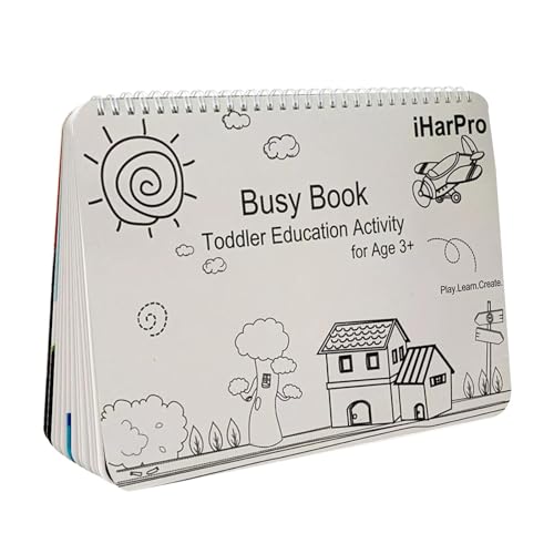 MLqkpwy Buch für beschäftigtes Buch für Kleinkinder | frühes sensorisches Lernbuch mit 12 Seiten, Lernaktivitäten im Vorschulalter für Kleinkinder, Buch mit sensorischen Aktivitäten, MLqkpwy Buch für beschäftigtes Buch für Kleinkinder | frühes sensorisches Lernbuch mit 12 Seiten, Lernaktivitäten im Vorschulalter für Kleinkinder, Buch mit sensorischen Aktivitäten, von MLqkpwy