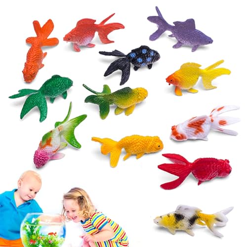 MLqkpwy Modell mit rotem, 12 Stück, Bunte Meerestiere, Spielzeug, Goldfische | Meeresfisch-Leben, Dekoration, künstlicher Goldfisch, dekorative Dekoration MLqkpwy Modell mit rotem, 12 Stück, Bunte Meerestiere, Spielzeug, Goldfische | Meeresfisch-Leben, Dekoration, künstlicher Goldfisch, dekorative Dekoration von MLqkpwy