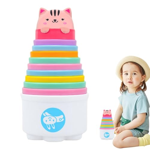 MLqkpwy Stapelbares Spielzeug, stapelbare Tassen für | Beleuchtete Stapeltassen mit Musik – niedliches Cartoon-Spielzeug für Jungen und Mädchen MLqkpwy Stapelbares Spielzeug, stapelbare Tassen für | Beleuchtete Stapeltassen mit Musik – niedliches Cartoon-Spielzeug für Jungen und Mädchen von MLqkpwy
