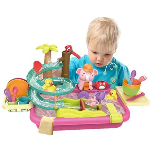MLqkpwy Tun Sie so, als würden Sie mit fließendem Wasser spülen, Küchenspüle Spielzeug - 4-in-1 Wassertisch-Simulationsspielzeug | Schwimmendes und Angelspielzeug für Pool, Geschirrspüler-Spielzeug MLqkpwy Tun Sie so, als würden Sie mit fließendem Wasser spülen, Küchenspüle Spielzeug - 4-in-1 Wassertisch-Simulationsspielzeug | Schwimmendes und Angelspielzeug für Pool, Geschirrspüler-Spielzeug von MLqkpwy