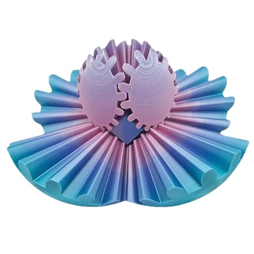 MLqkpwyZahnrad Kugel - 8cm Gear Ball Fidget | Gear Ball 3D | Zauberwürfel Gear Ball | Gear Ball Kugel | Gear Spin Ball Zappel Spielzeug, Stress Würfel Spielzeug, Sensorisches Spielzeug Für Autisten, D von MLqkpwy