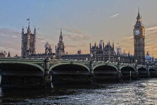 Big Ben und der Palace of Westminster, 300-teiliges Stadtarchitektur-Puzzle, Kunstsammlungspuzzle von MMACPUZZLE