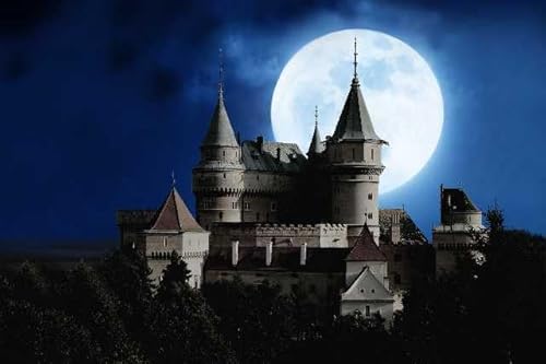 Schloss unter dem Mond, 10000 intellektuelle Puzzleteile für Erwachsene, geeignet für Spieleabende, lustige Rätsel, Kreativität von MMACPUZZLE