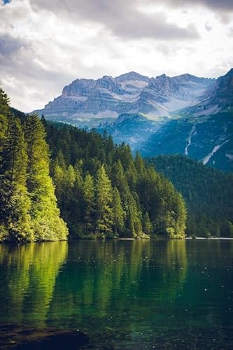 Spiegelung im Waldsee – 15000-teiliges Holzpuzzle – lustige Indoor-Aktivität, großes Puzzle-Geschenk von MMACPUZZLE