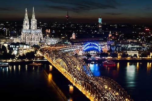 Stadtnachtlichter, 1500-teiliges, interessantes Holzpuzzle für Erwachsene von MMACPUZZLE