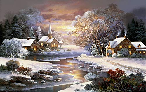 Winter Serenity, 4000-teiliges Puzzle-Paket, Heimdekoration, Wohnzimmer-Requisite, Puzzle für positives Denken, Party-Unterhaltung von MMACPUZZLE