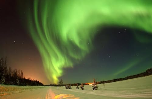 Wunderschönes grünes Aurora – 5000-teiliges Holzpuzzle – ideal für Erwachsene, Familien oder von MMACPUZZLE