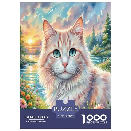Maine Coon 1000-teiliges Tier Puzzles Premium Quality Pädagogisch - Home Room Decoration Unterhaltung Für Erwachsene Und Kinder Buntes Spielzeug 38x26cm/1000pcs Maine Coon 1000-teiliges Tier Puzzles Premium Quality Pädagogisch - Home Room Decoration Unterhaltung Für Erwachsene Und Kinder Buntes Spielzeug 38x26cm/1000pcs von MMDASBVPE